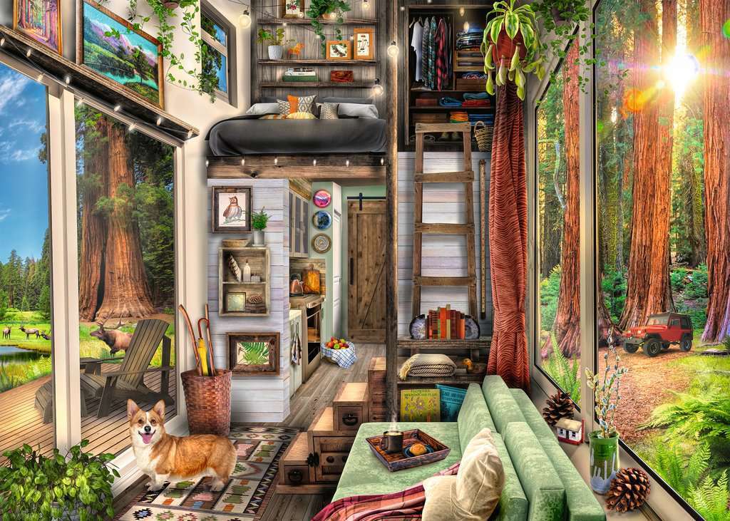 Redwood Forest Tiny House 1000pc [Ravensburger Puzzle]