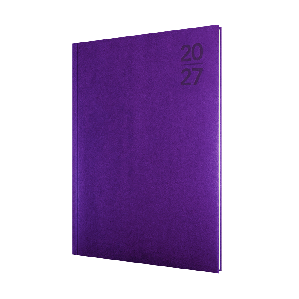 Collins 2027 Calendar Year Diary - Silhouette S4700 A4 WTV Purple