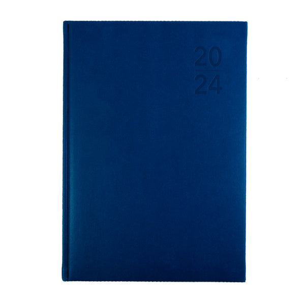 Collins 2024 Calendar Year Diary - Silhouette S5100 A5 Day to Page Navy