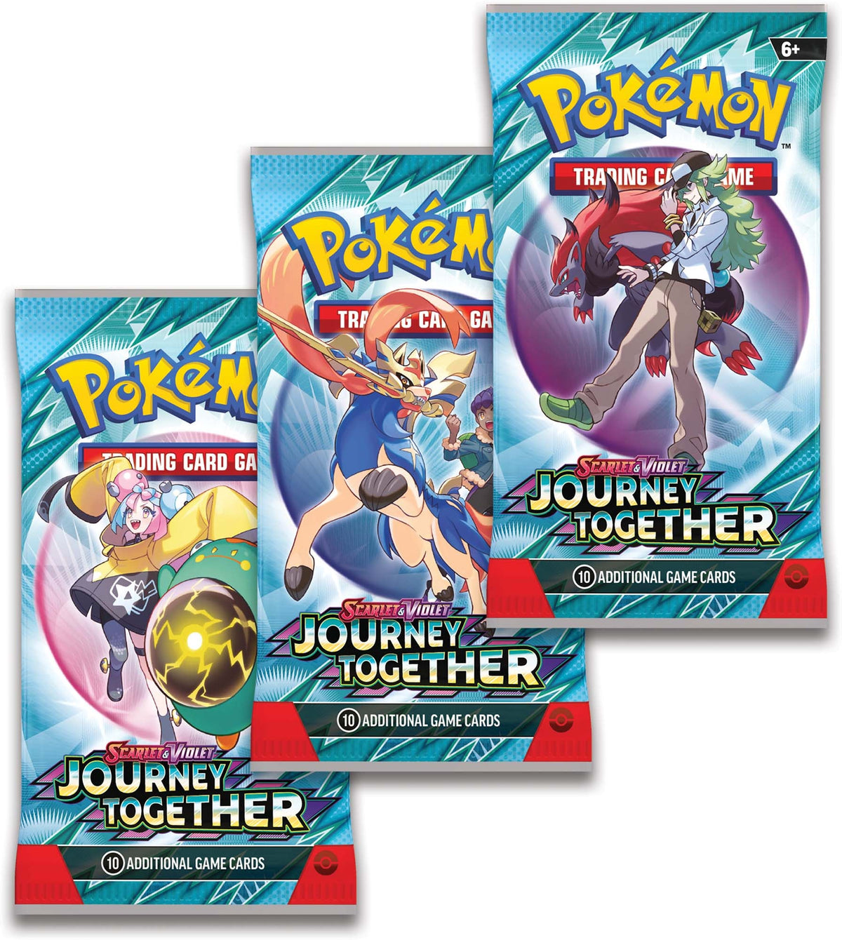 Pokemon TCG: Scarlet &amp; Violet- Journey Together (Three Booster Blister Pack)