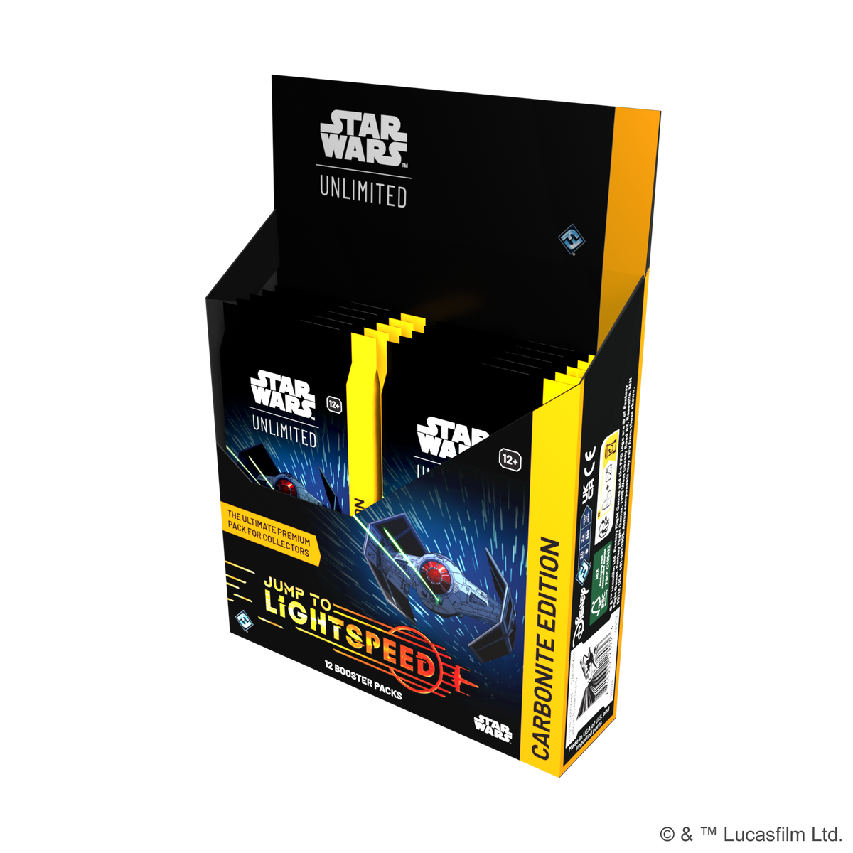 Star Wars Unlimited: Jump to Lightspeed - Carbonite Edition Booster Box (12 Booster Packs)