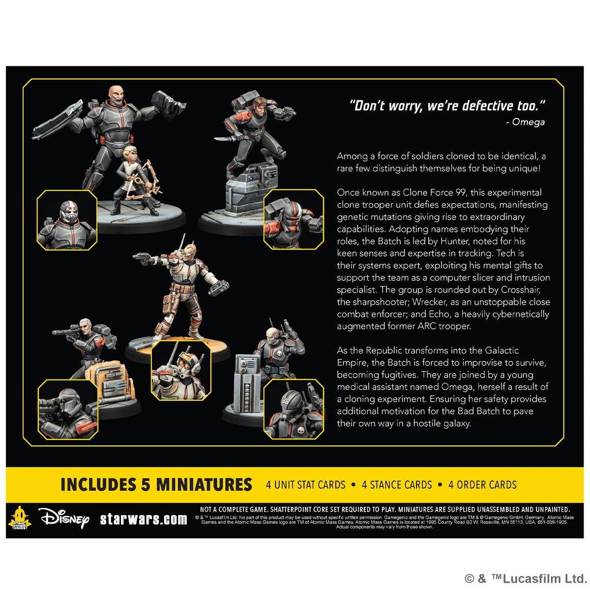 Clone Force 99 Squad Pack (Star Wars: Shatterpoint)
