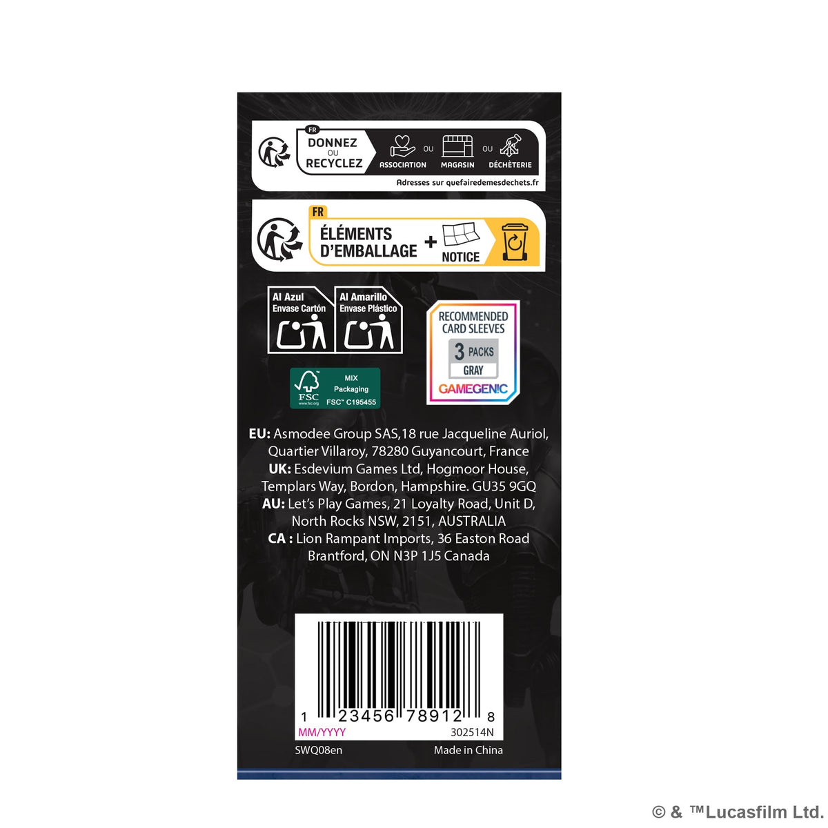 Separatist Alliance: Unit Card Pack [Star Wars: Legion]