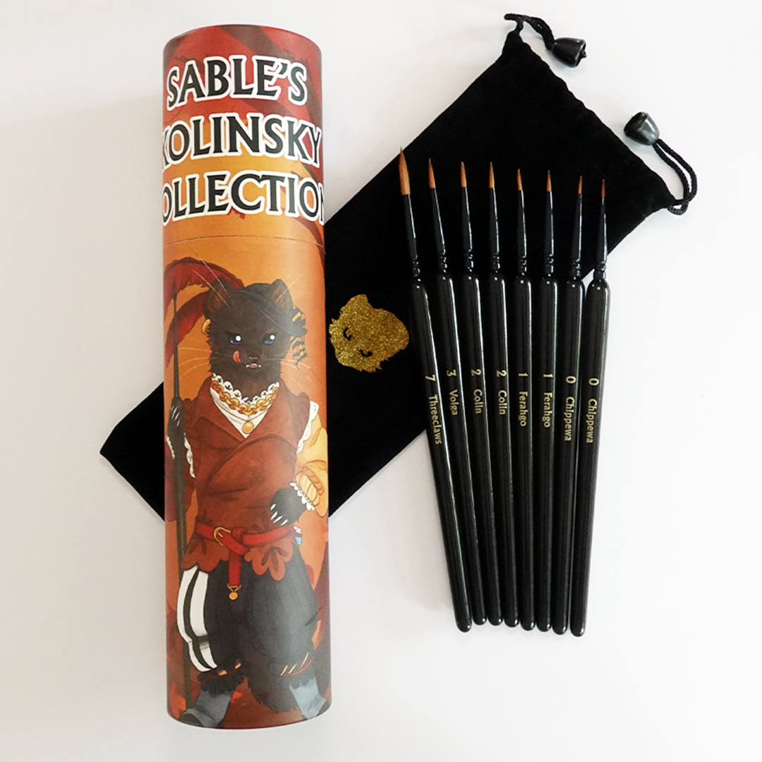 Sable&#39;s Kolinsky Brush Set (Chronicle Cards)