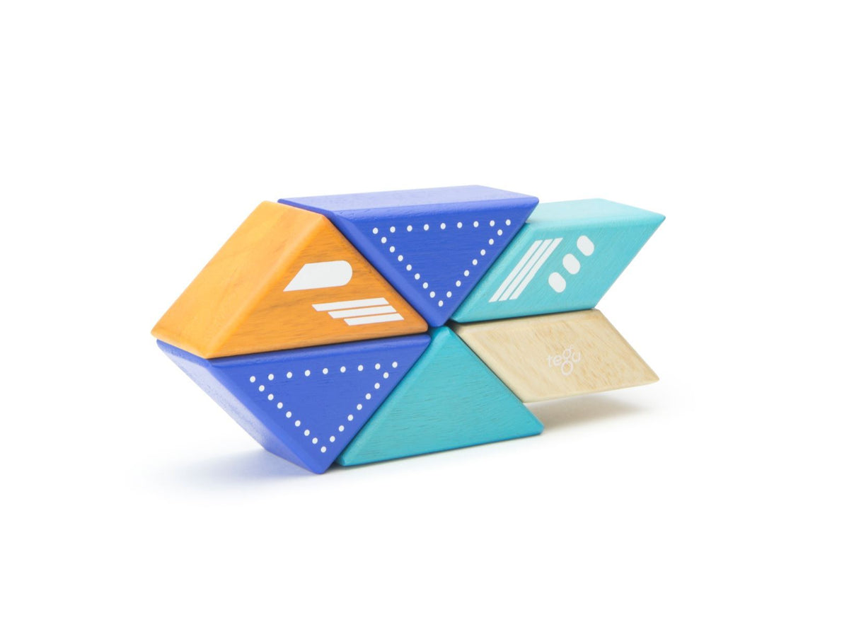 Tegu Magnetic Wooden Blocks - Travel Pals - Jetplane