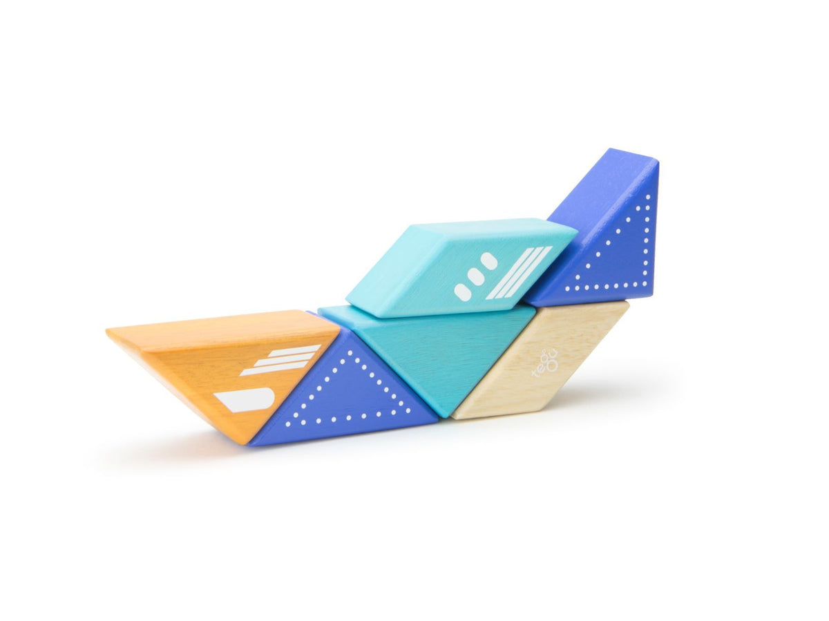 Tegu Magnetic Wooden Blocks - Travel Pals - Jetplane