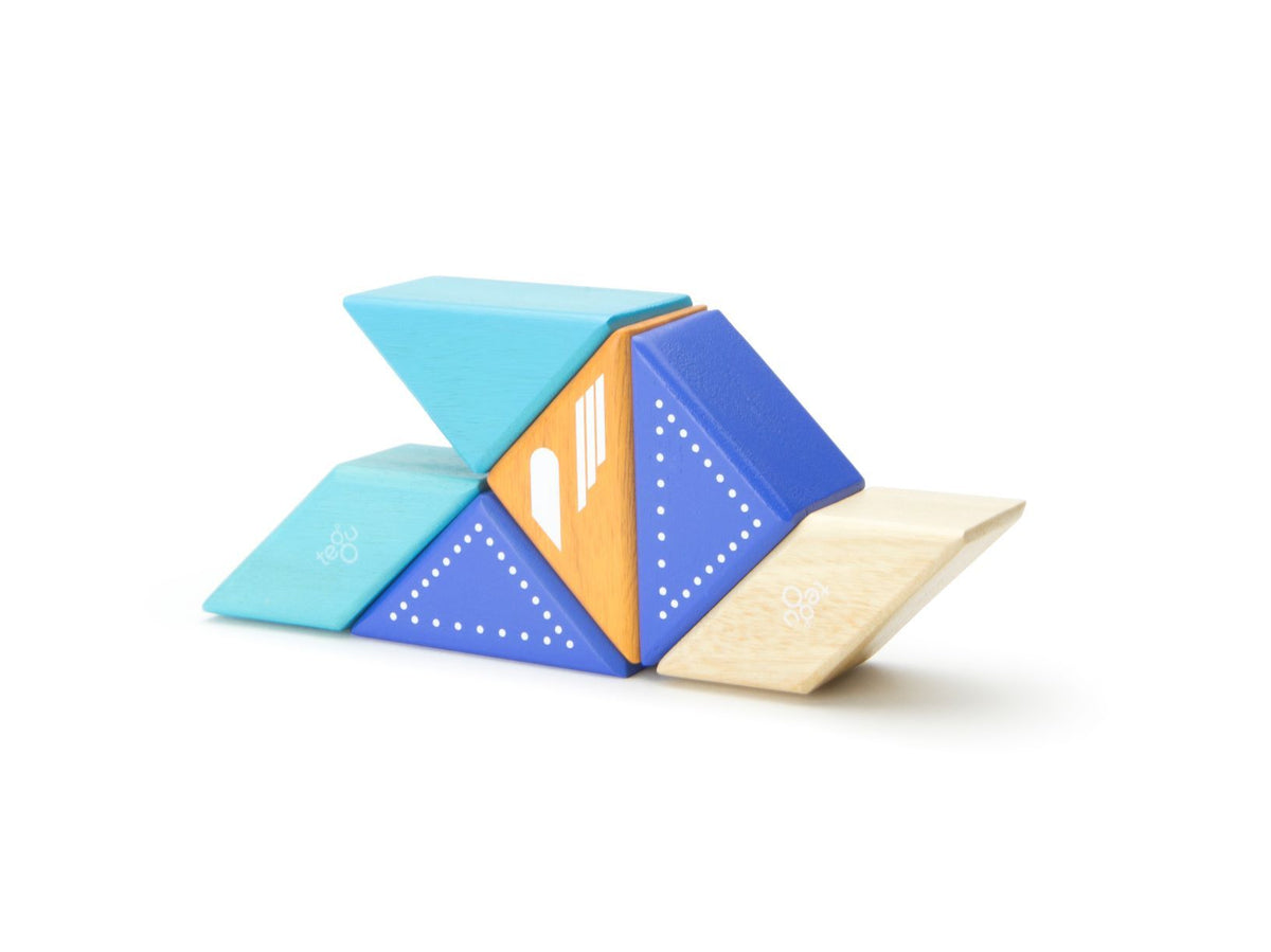 Tegu Magnetic Wooden Blocks - Travel Pals - Jetplane