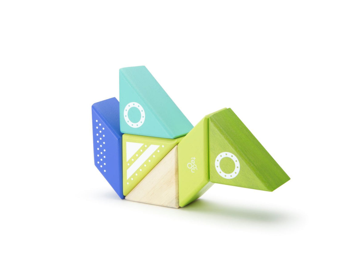 Tegu Magnetic Wooden Blocks - Travel Pals - Spaceship