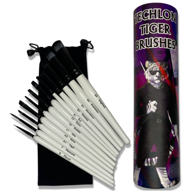 Techlon Tiger Drybrush Set (Chronicle Cards)