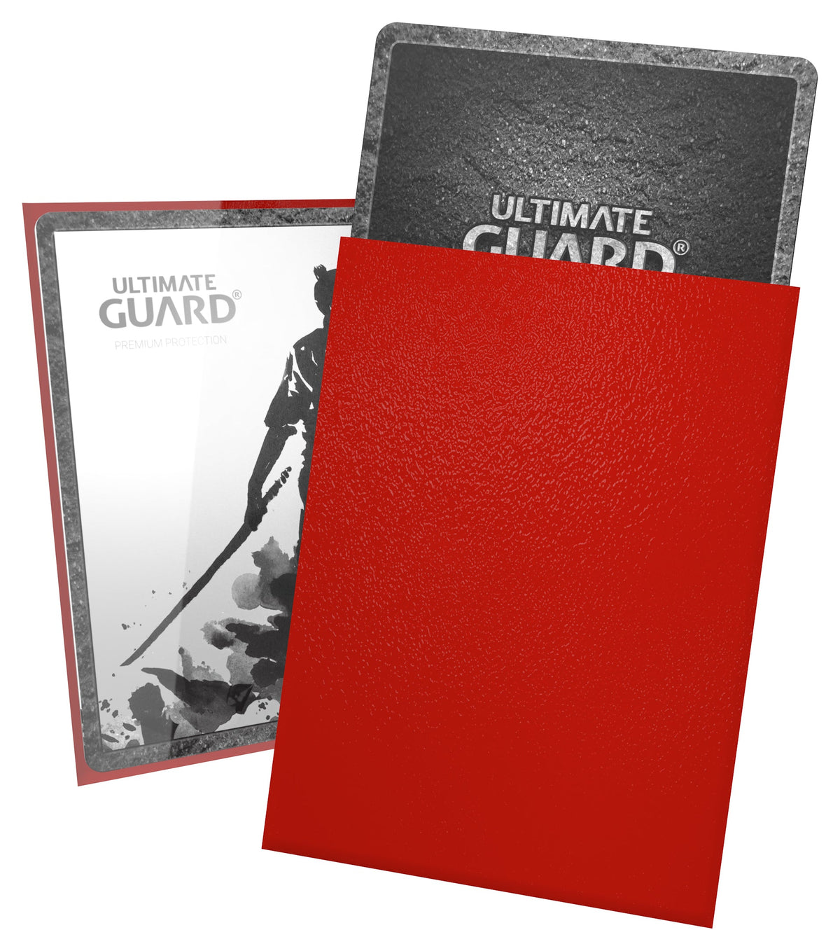Ultimate Guard Katana Sleeves - Red - Standard-Size (100 Sleeves)