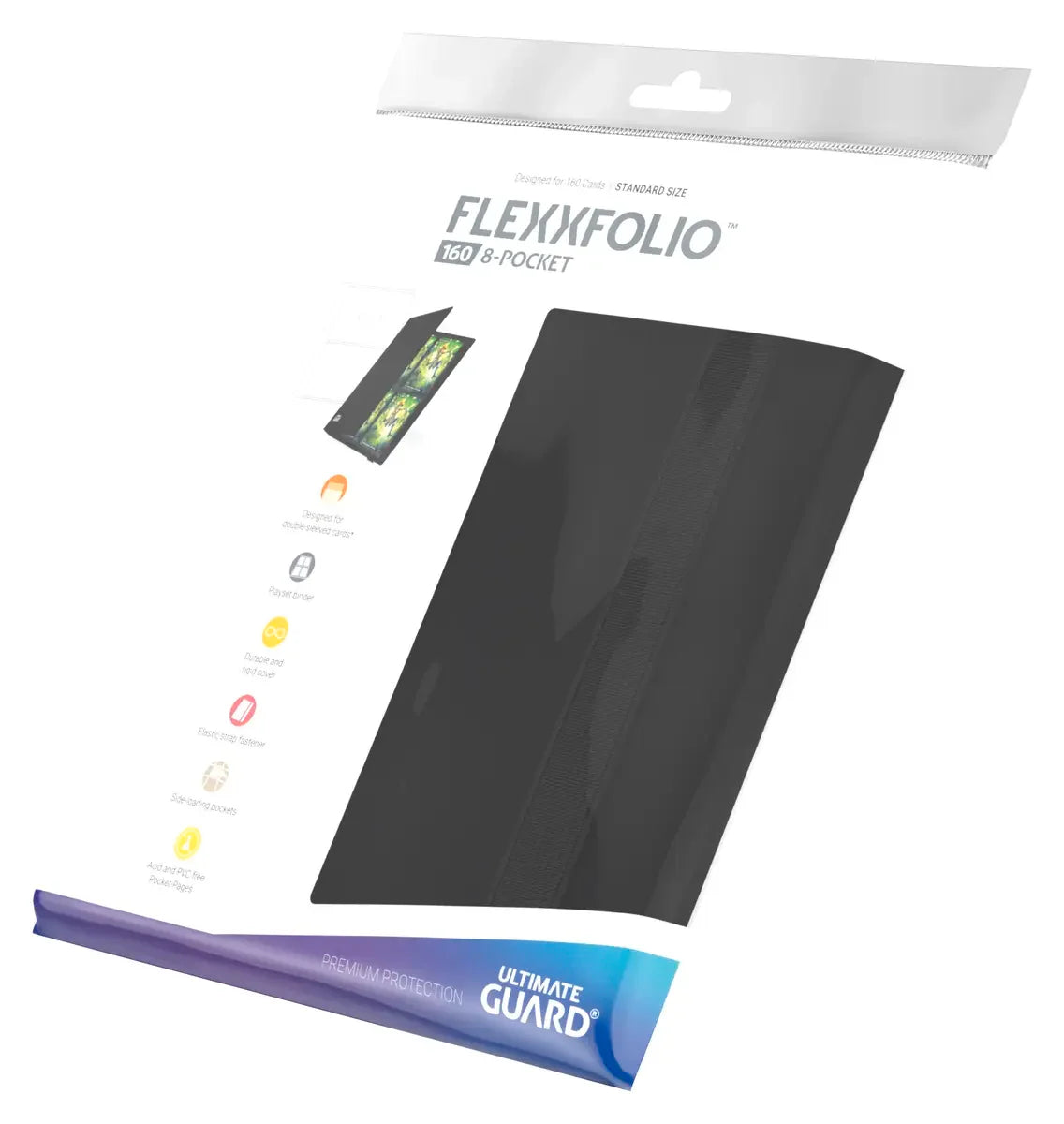Ultimate Guard Flexxfolio 160 Folder - Black - 8-Pocket Standard-Size