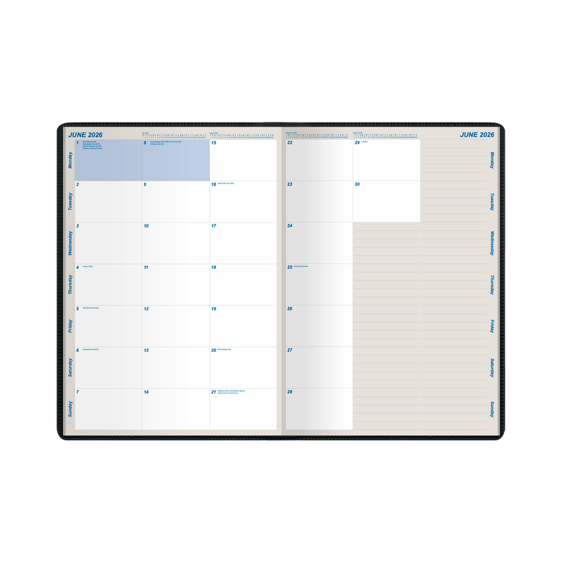 UPWARD 2026 Year Planner-MTV A4 210x279mm 9751 MTV Assorted