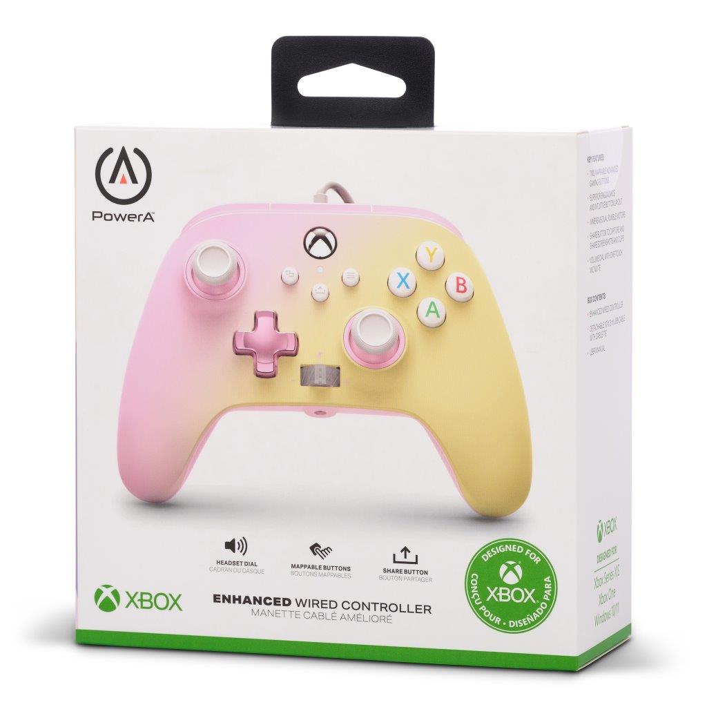 PowerA Enhanced Wired Controller for Xbox Series X|S - Pink Lemonade