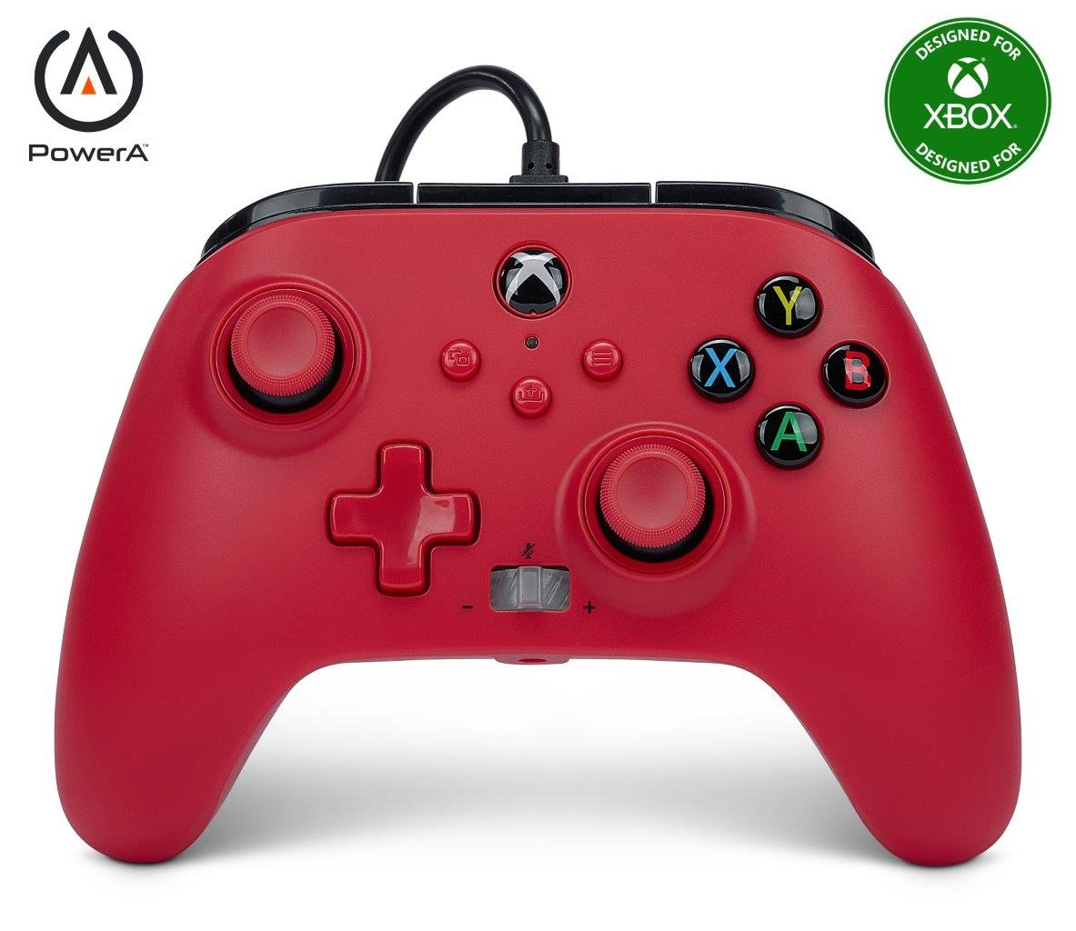 PowerA Enhanced Wired Controller for Xbox Series X|S - Artisan Red