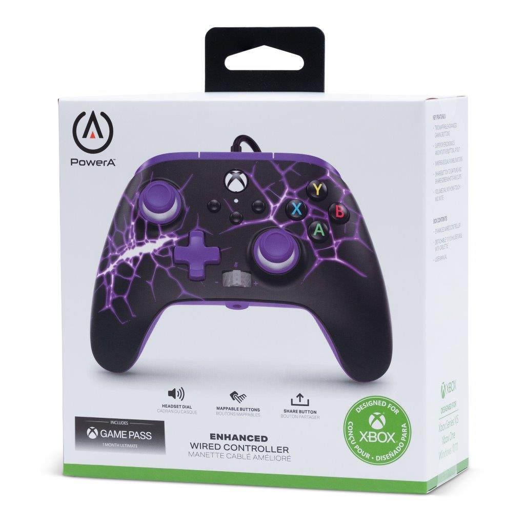 PowerA Enhanced Wired Controller for Xbox Series X|S - Purple Magma