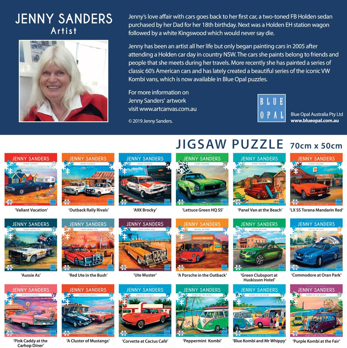 Jenny Sanders: Ute Muster 1000pc (Blue Opal Puzzle)