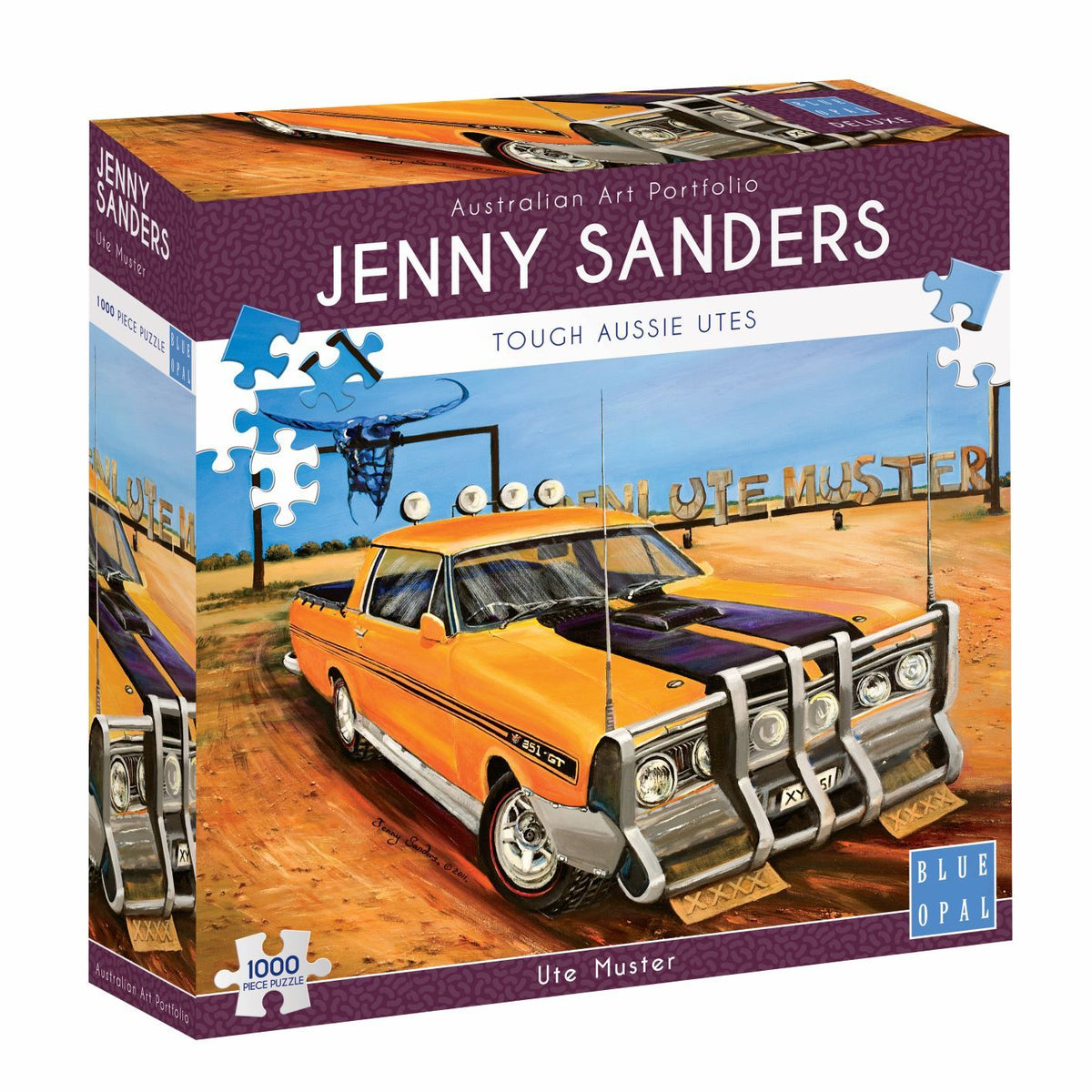 Jenny Sanders: Ute Muster 1000pc (Blue Opal Puzzle)