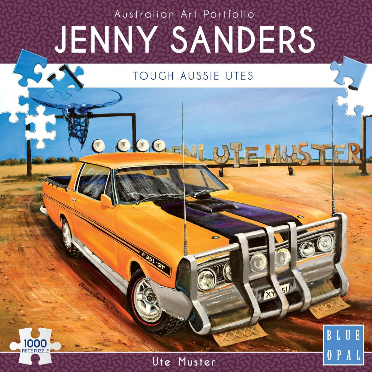 Jenny Sanders: Ute Muster 1000pc (Blue Opal Puzzle)