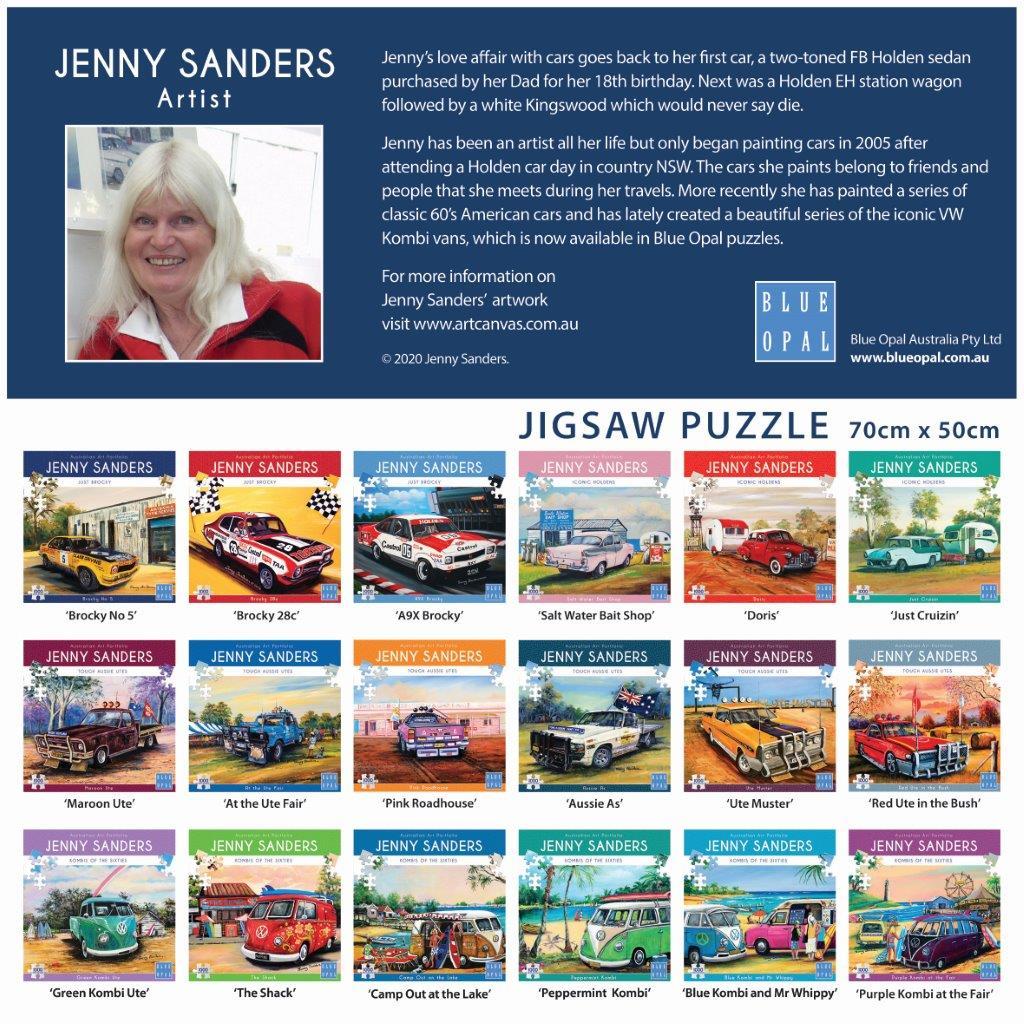 Jenny Sanders: Brocky 28c 1000pc (Blue Opal Puzzle)