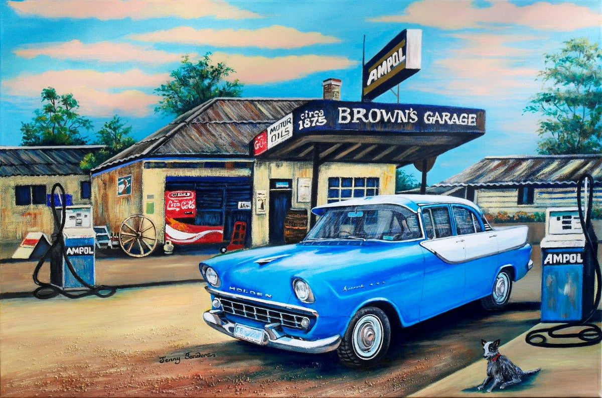 Jenny Sanders: Browns Garage 1000pc (Blue Opal Deluxe Puzzles)