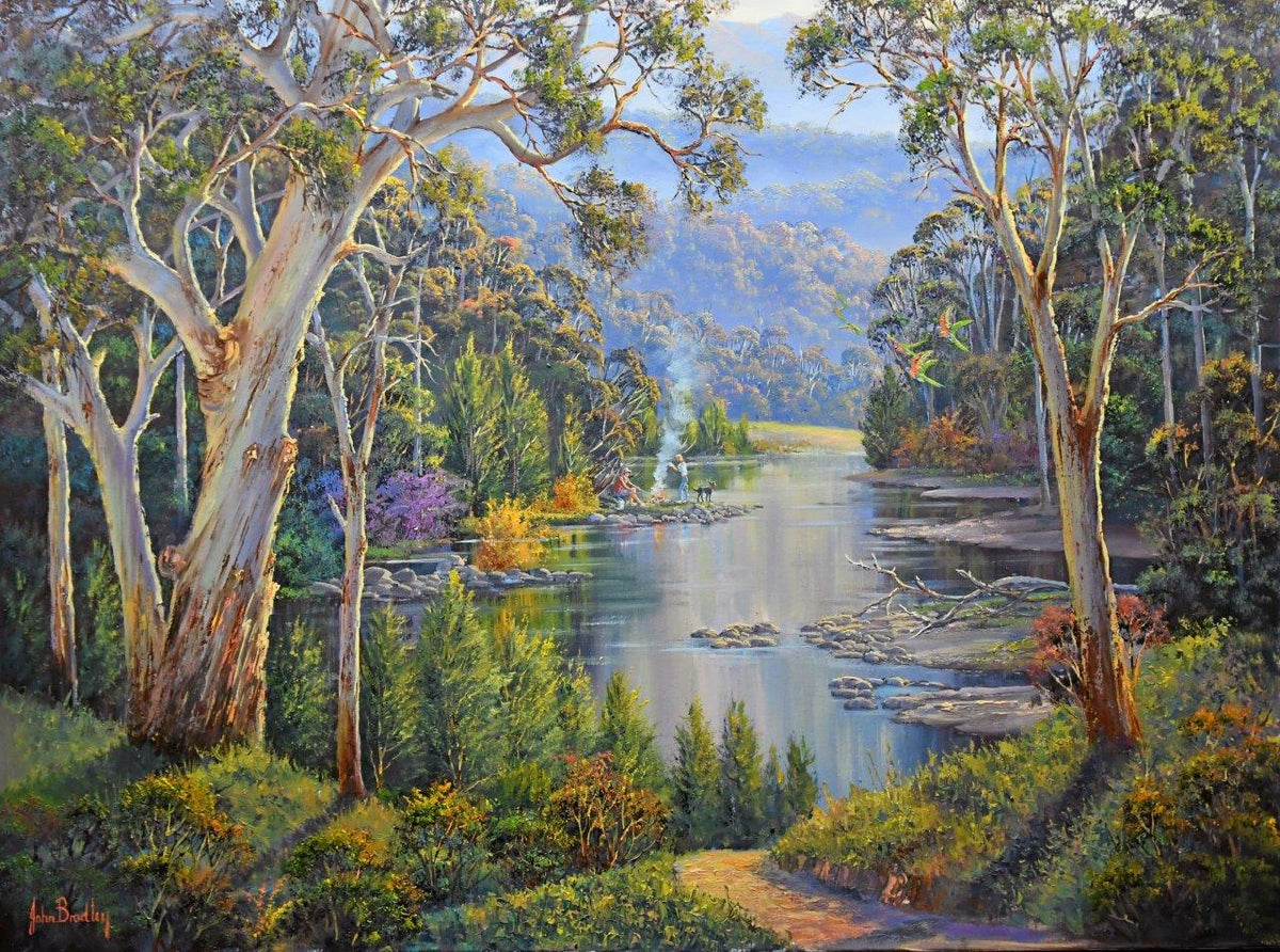 John Bradley: Along the Bridle Track 1000pc (Blue Opal Deluxe Puzzle)