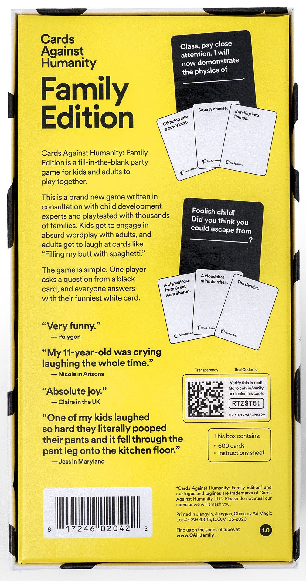 Cards Against Humanity - Family Edition