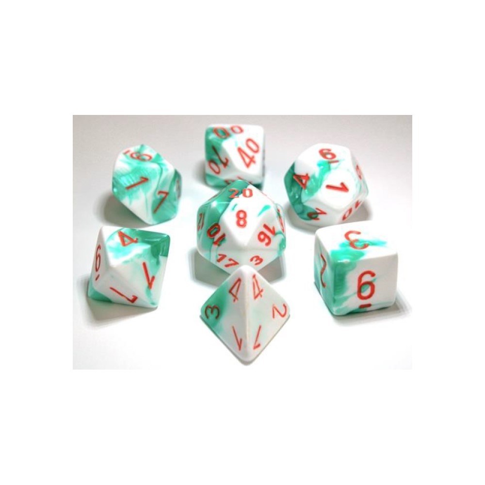 CHX 30020 Gemini Mint Green-White/Orange 7-Die Set