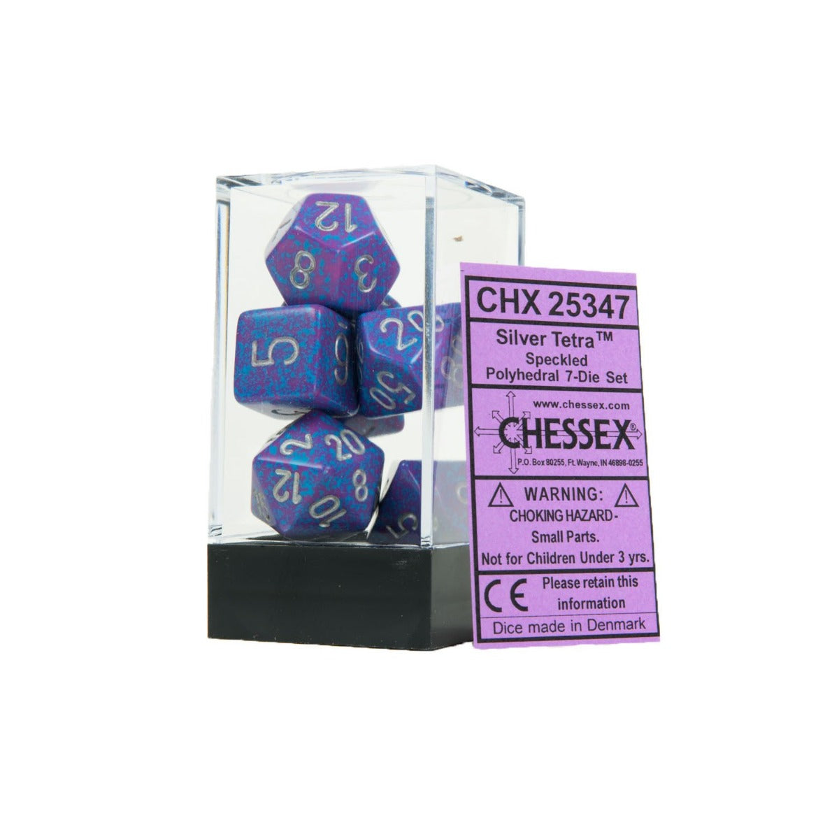 CHX 25347 Speckled Silver Tetra (Polyhedral 7-Die Set)