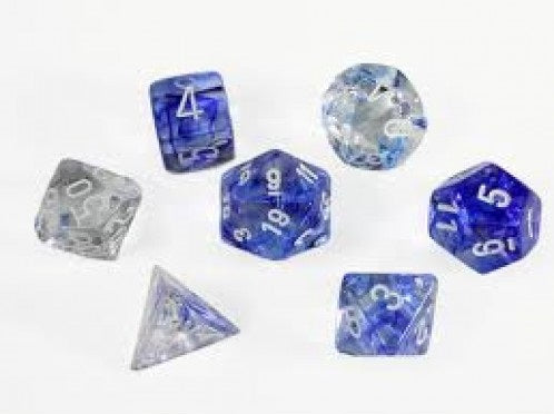 CHX 27466 Nebula Dark Blue/white (Polyhedral 7-Die Set)