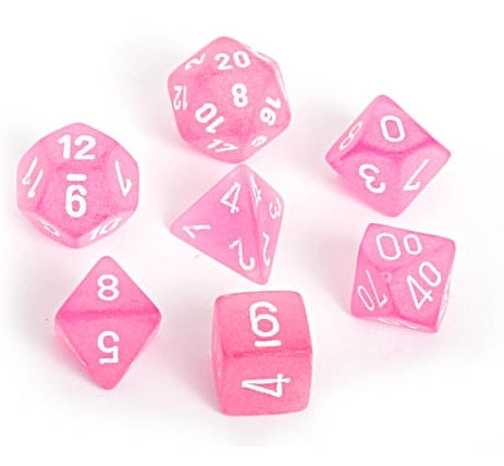 CHX 27464 Frosted Pink/white (Polyhedral 7-Die Set)