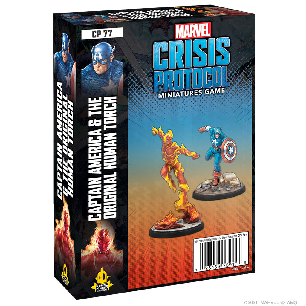 Captain America &amp; The Original Human Torch (Marvel Crisis Protocol)
