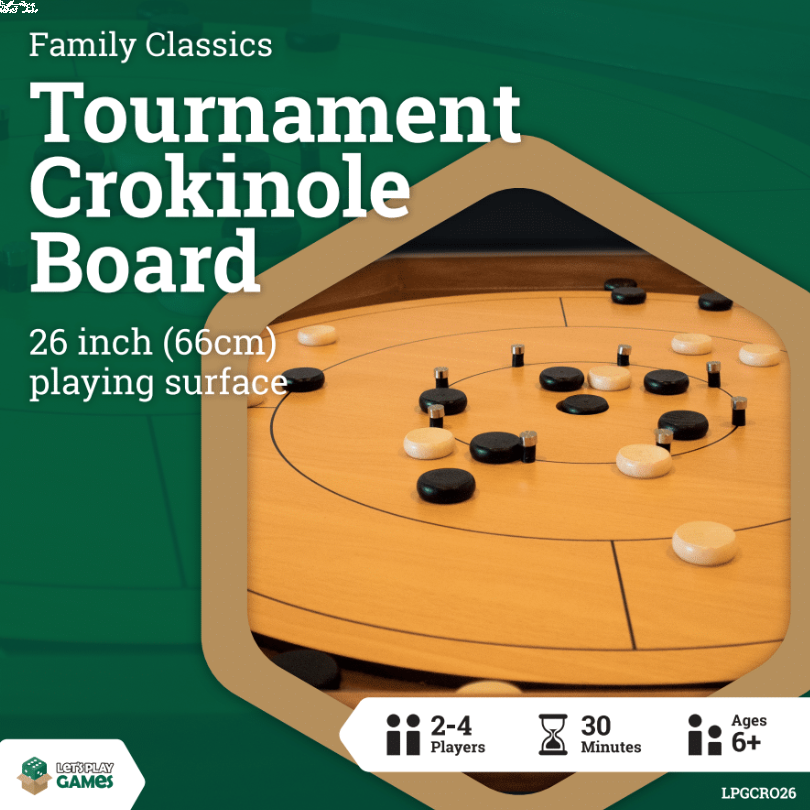 Crokinole - 26" Tournament Board (Let's Play Games)