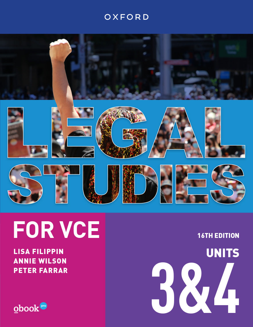 Legal Studies for VCE Unit 3 &amp; 4 (16E) [Oxford]