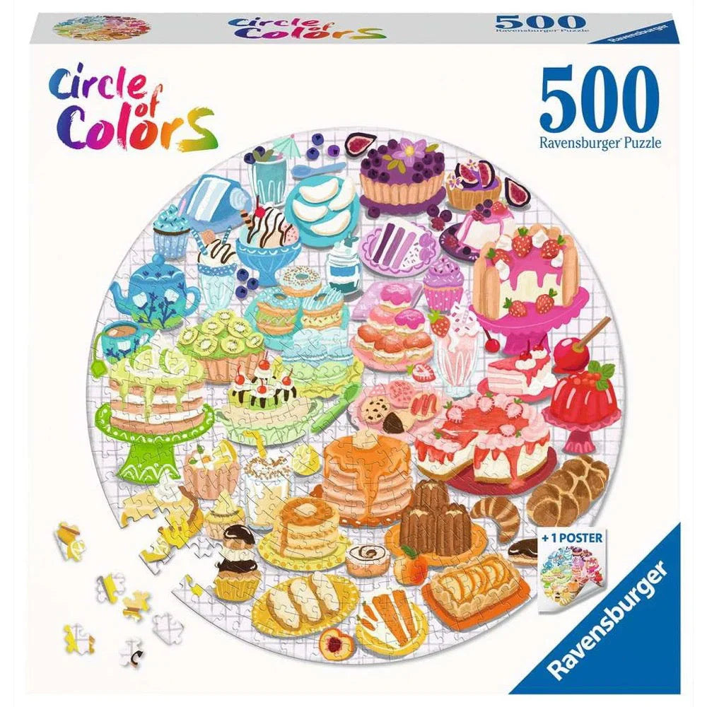 Circle of Colours: Desserts &amp; Pastries 500pc [Ravensburger Puzzle]
