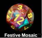 CHX 27450 Festive Mosaic/yellow (Polyhedral 7-Die Set)