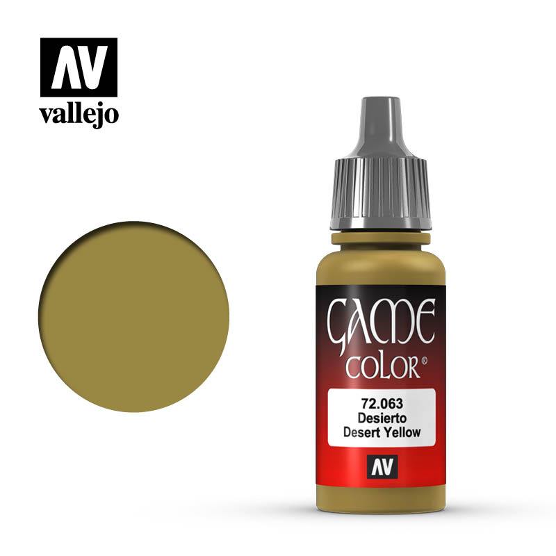 Vallejo Game Colour Desert Yellow 17 ml