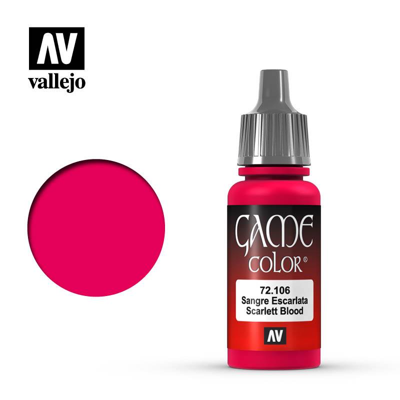 Vallejo Game Colour Scarlett Blood 17 ml