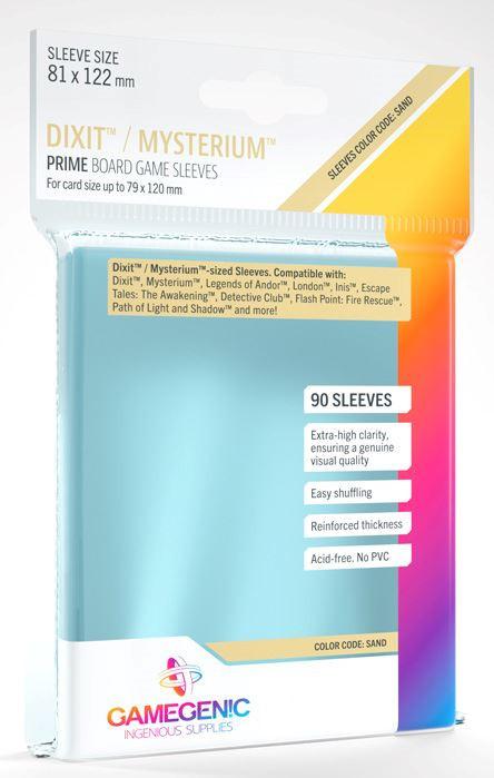 Gamegenic Prime Board Game Sleeves - Dixit 81 x 122mm (90 Sleeves) [Colour Code: SAND]
