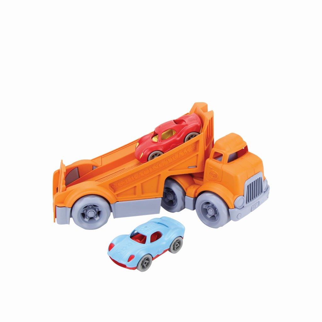 Racing Truck with 2 Racers (Green Toys)