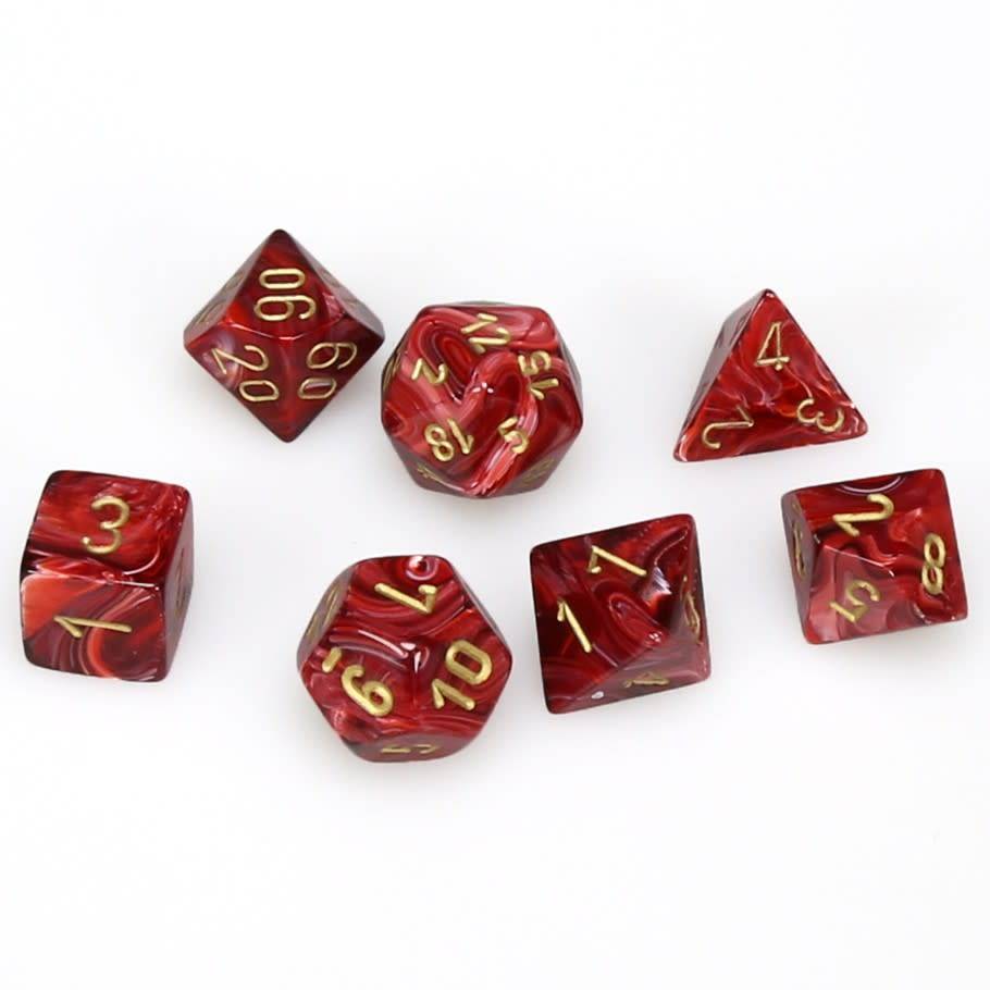 CHX 27434 Vortex Burgundy/gold (Polyhedral 7-Die Set)