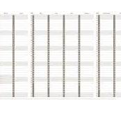 UPWARD 2027 Year to Glance Planner- Folded A4 4702 (557x297mm)