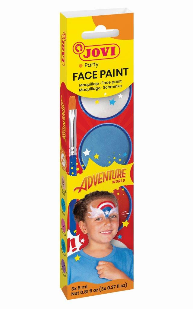 Jovi - Face Paint - 3x8ml Adventure World
