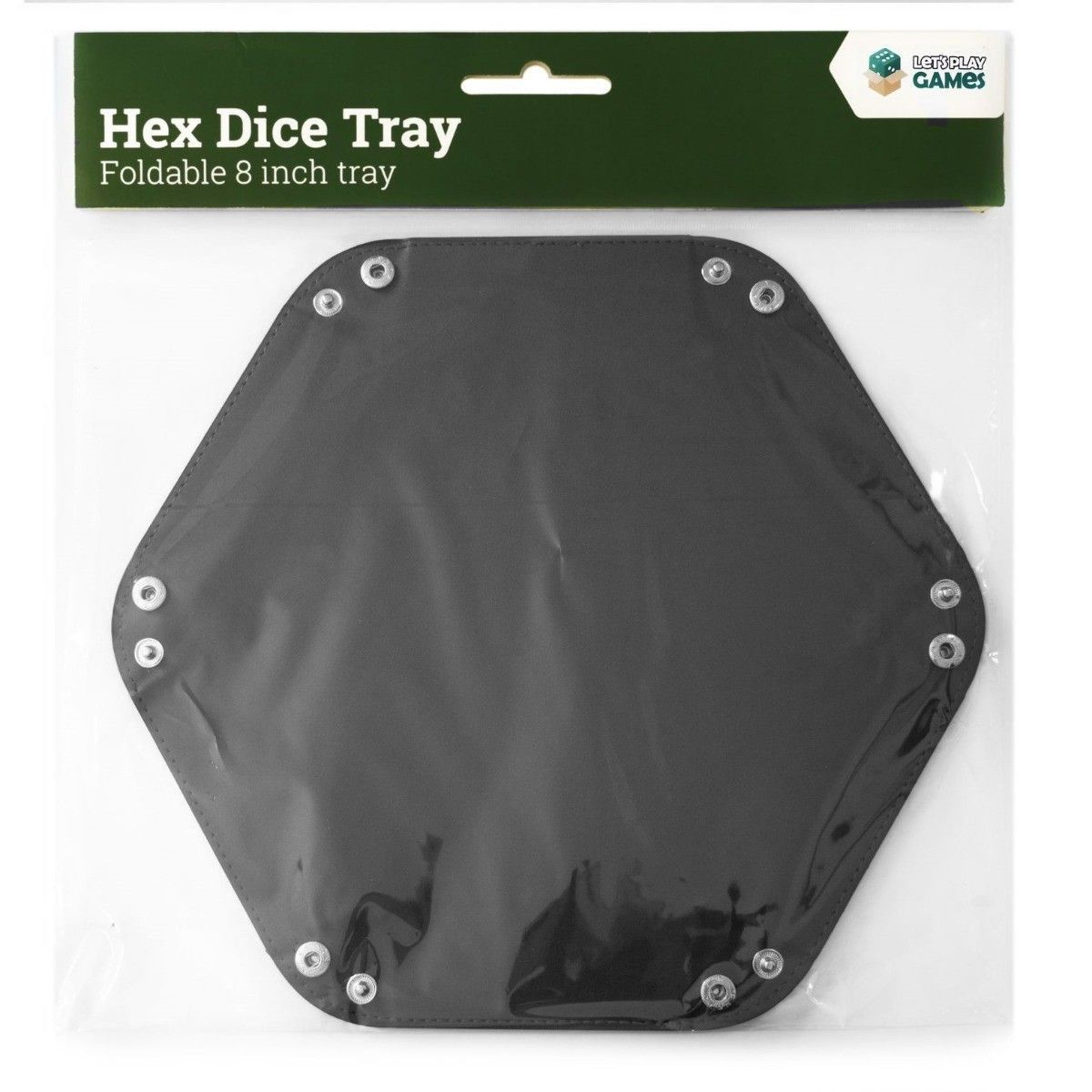 Hex Dice Tray 8" - Black [LPG Essentials]