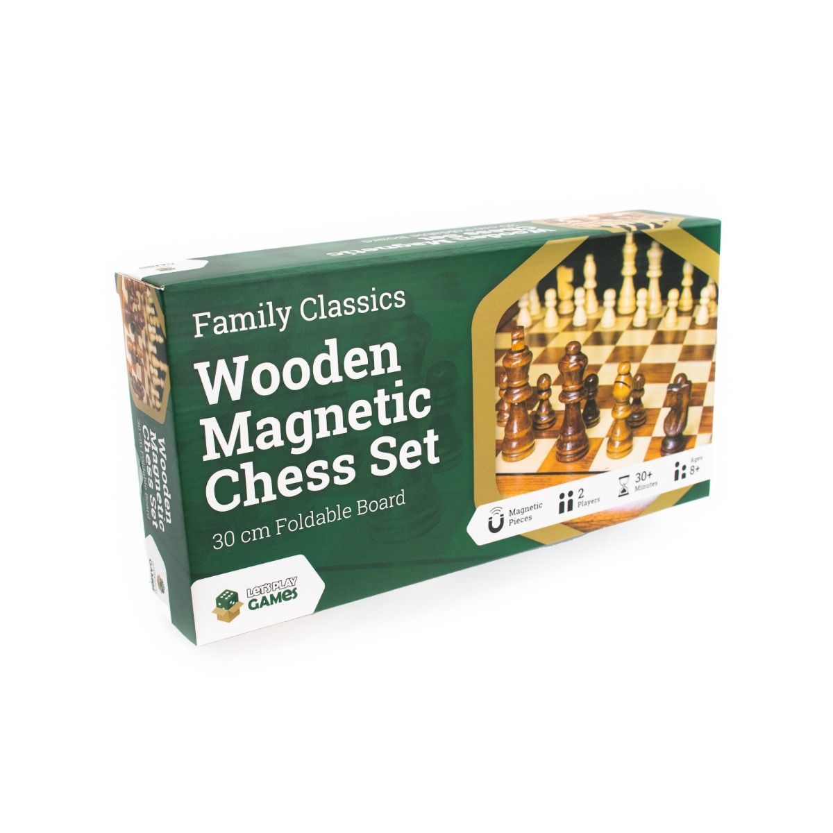Chess - 30cm Wooden Magnetic Set (Lets Play Games)