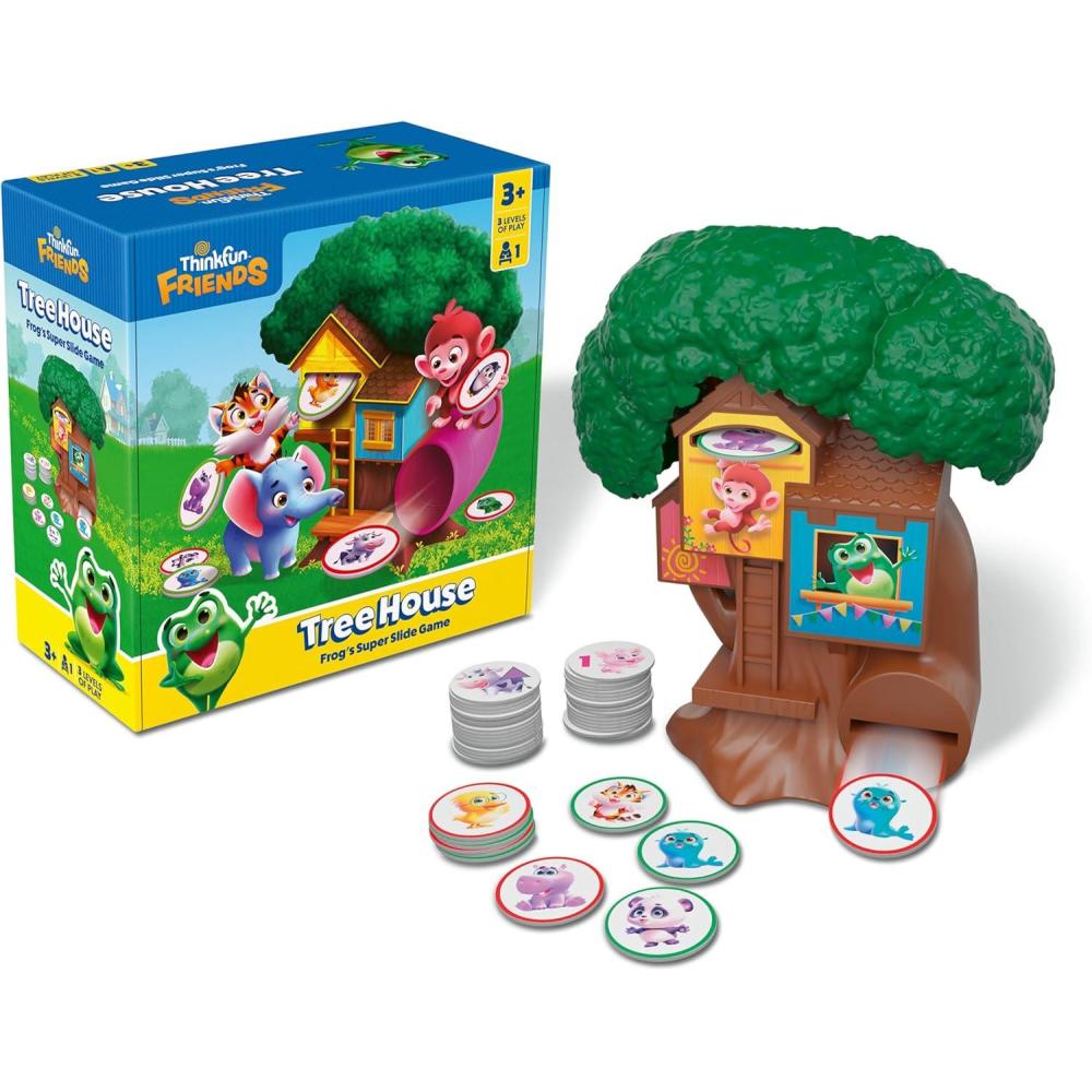 ThinkFun Friends: Tree House - Frog's Super Slide Game