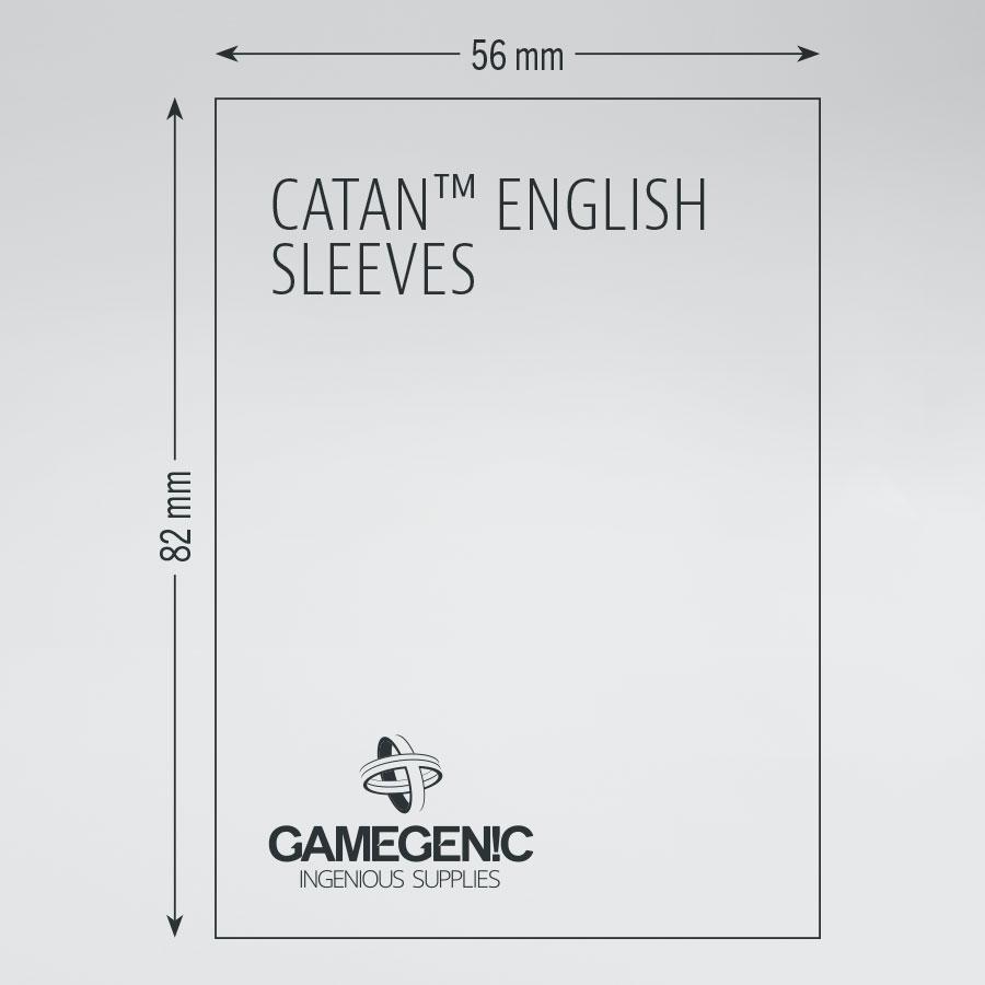 Gamegenic Prime Board Game Sleeves - Catan 56 x 82mm (60 Sleeves) [Colour Code: RED]
