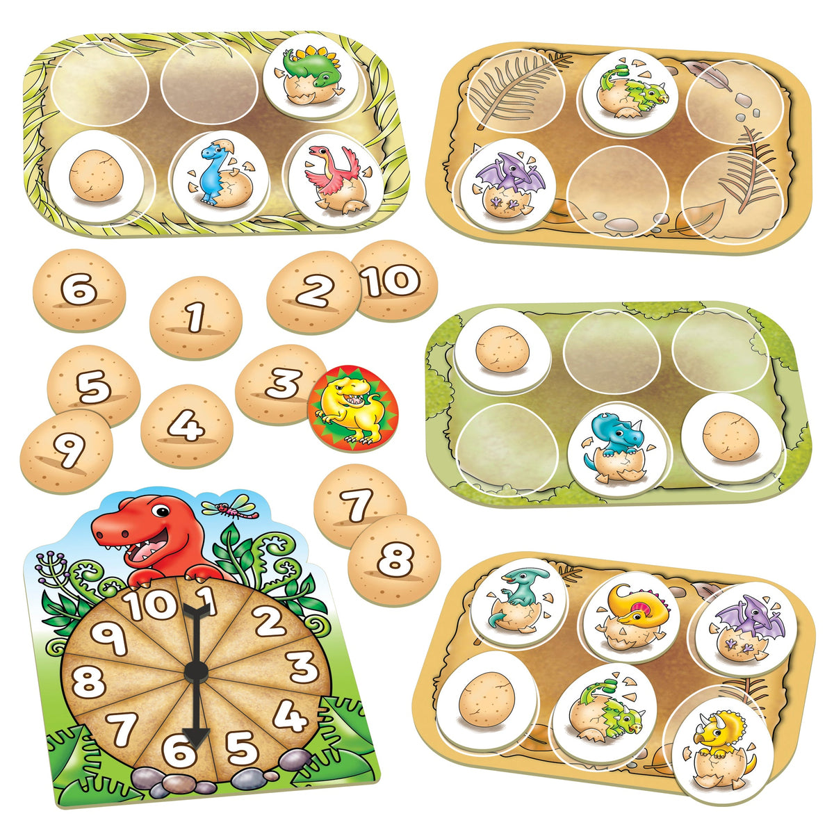 Dinosaur Number Eggs Game [Orchard Toys]