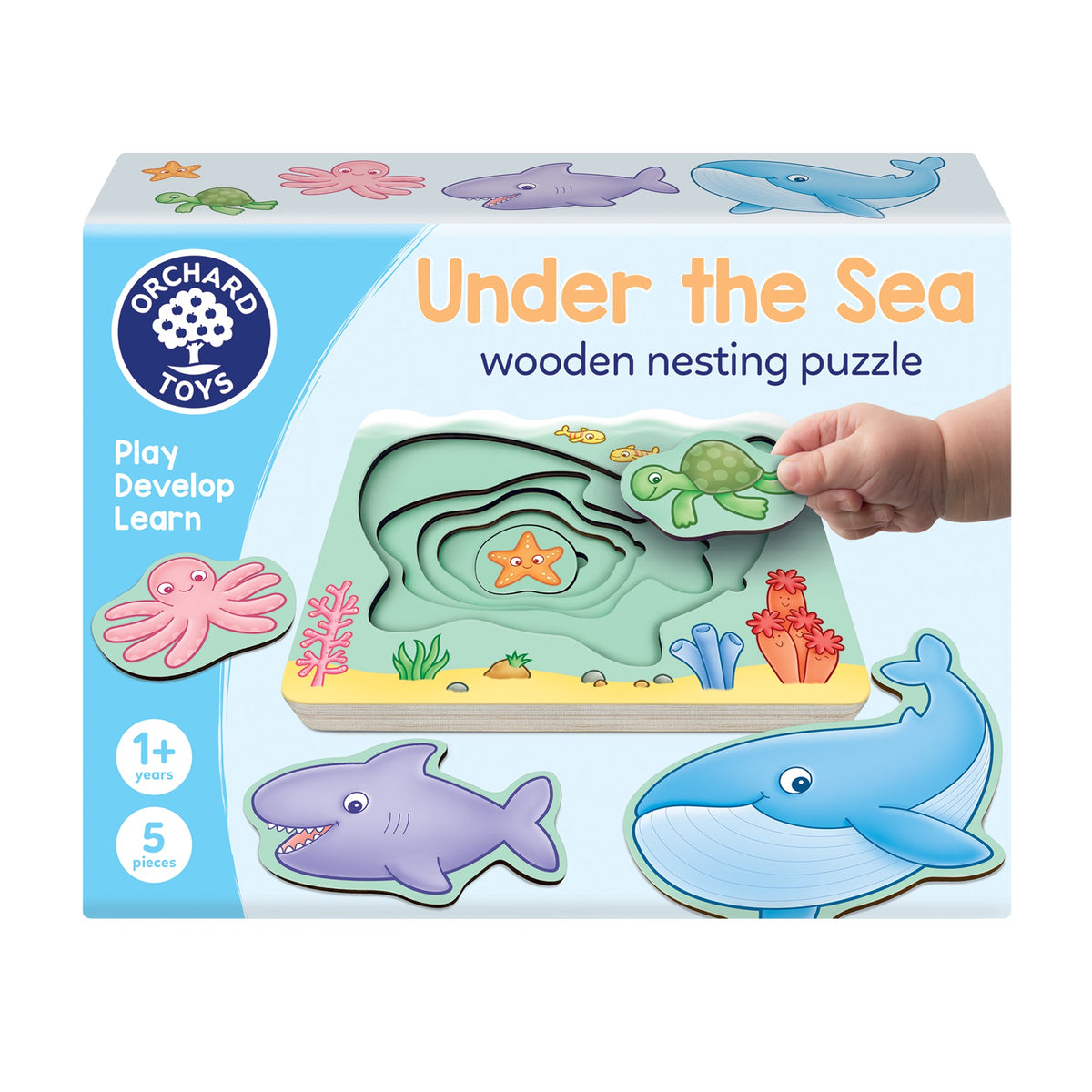 Under The Sea - Wooden Nesting Puzzle [Orchard Toys]