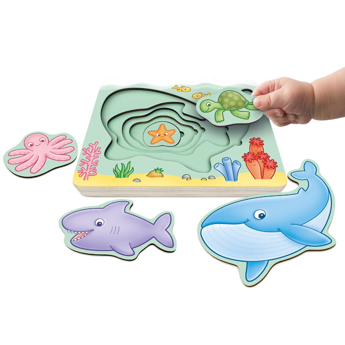 Under The Sea - Wooden Nesting Puzzle [Orchard Toys]