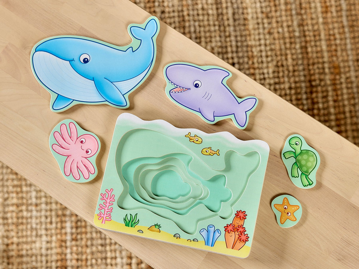 Under The Sea - Wooden Nesting Puzzle [Orchard Toys]